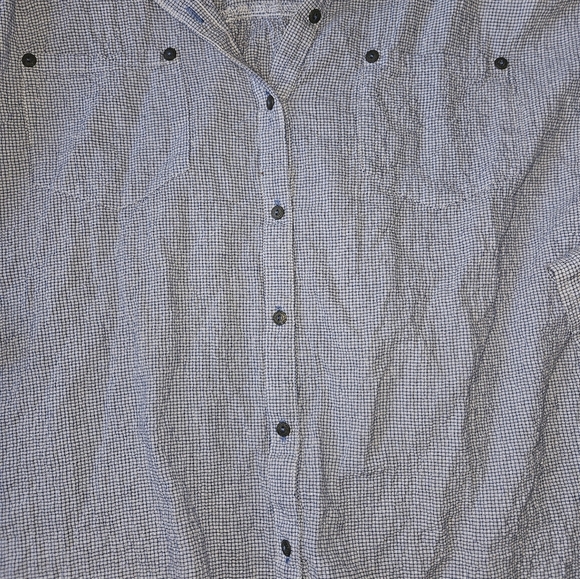 Free people oversized long sleeve button-down size small - Picture 2 of 6